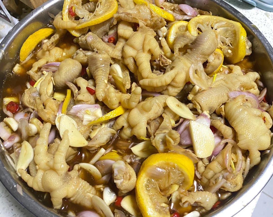 🍋柠檬百香果🌶️酸辣网红鸡爪