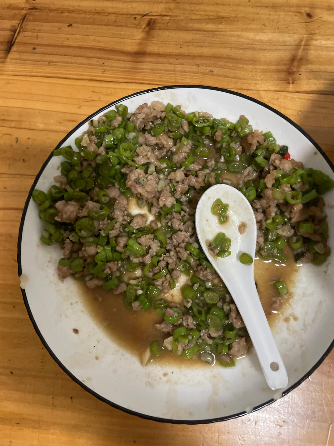 肉沫豆角下饭菜