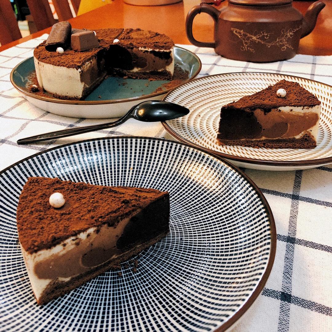 渐变抹茶慕斯蛋糕：我Amanda带着既美又作的抹茶甜点又来了！【曼食慢语】