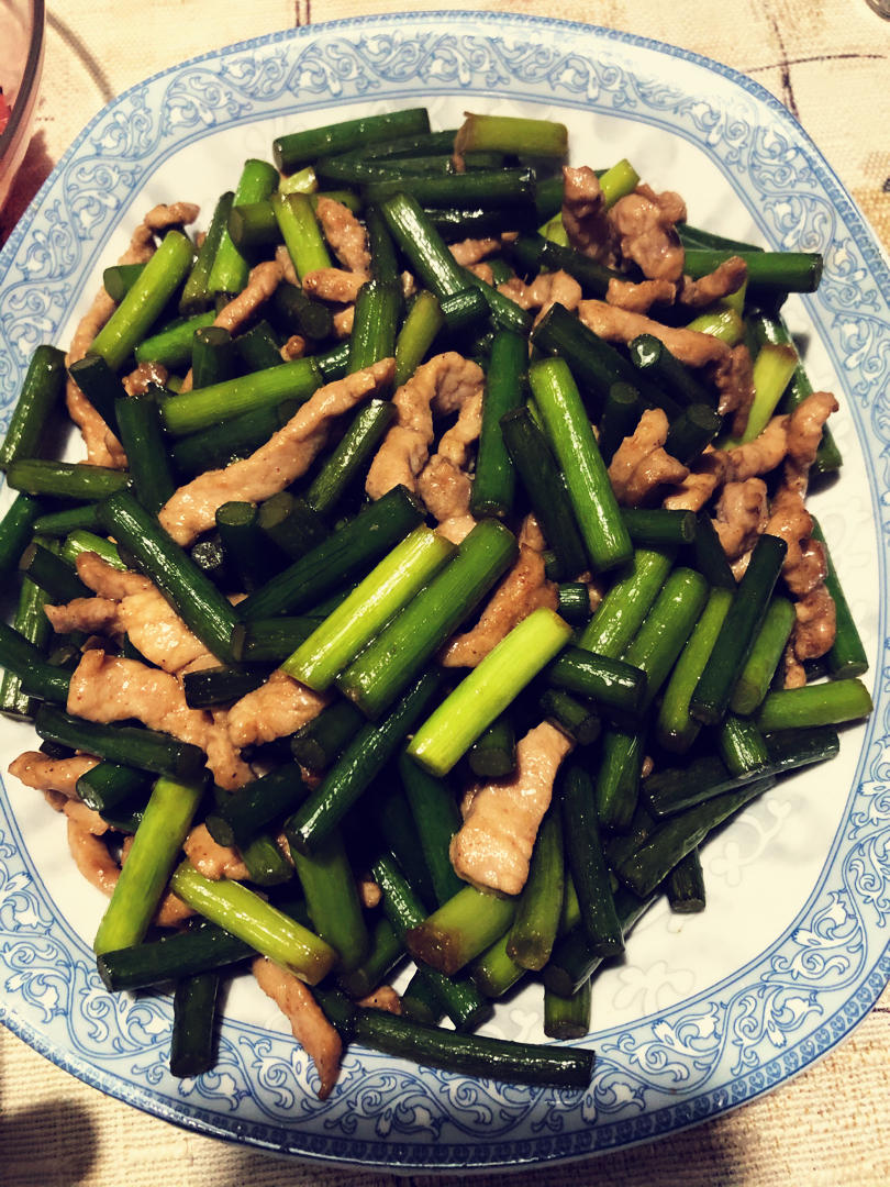 蒜薹炒肉丝