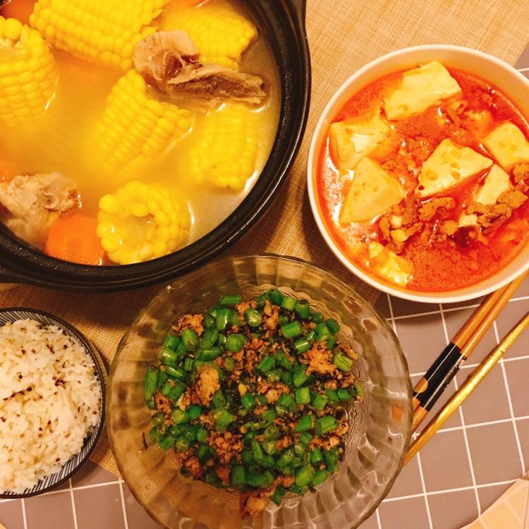 榄菜肉末四季豆