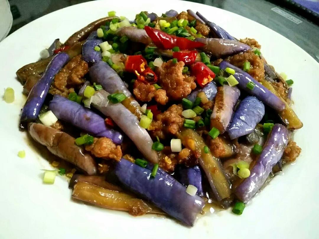 红烧肉沫茄子