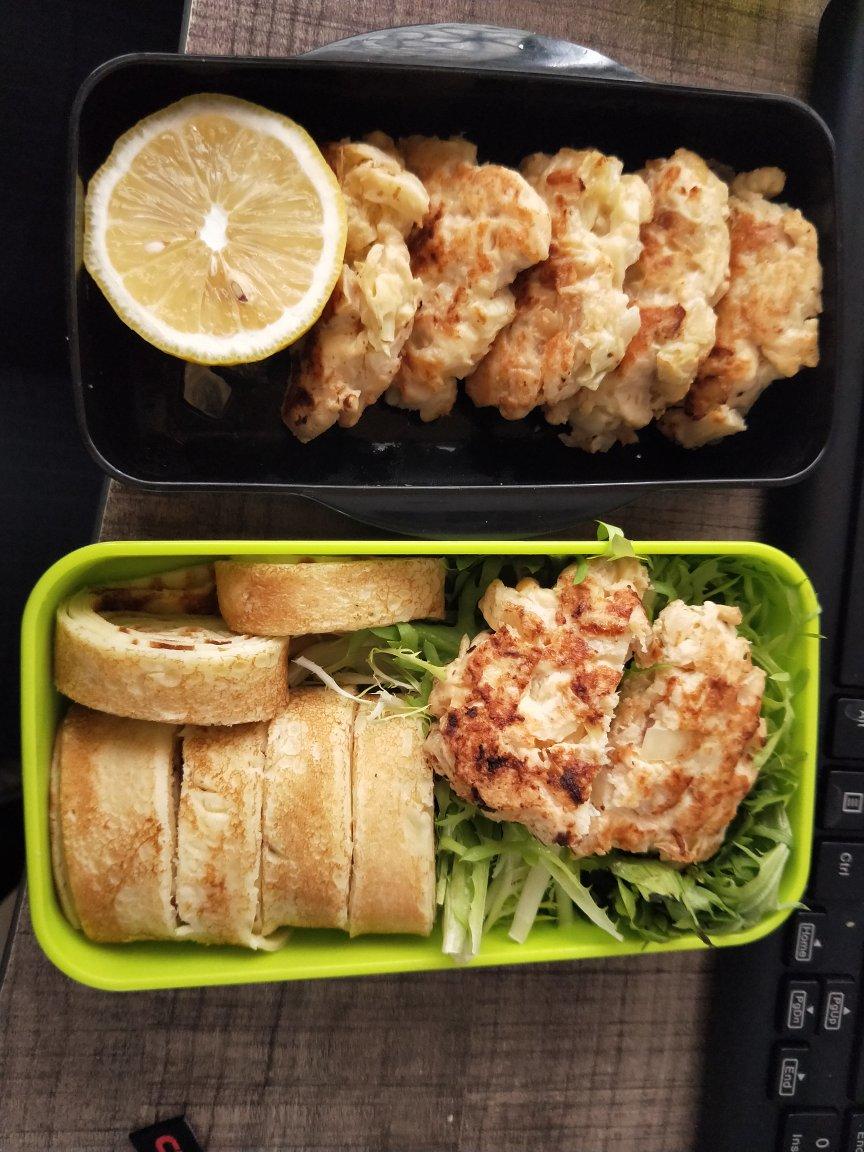 减脂餐 鸡胸肉白菜饼 快手 低脂无油