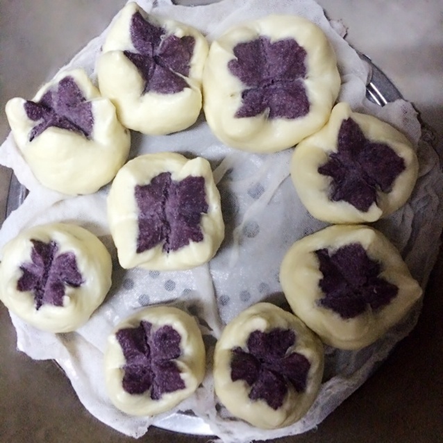 紫薯开花馒头