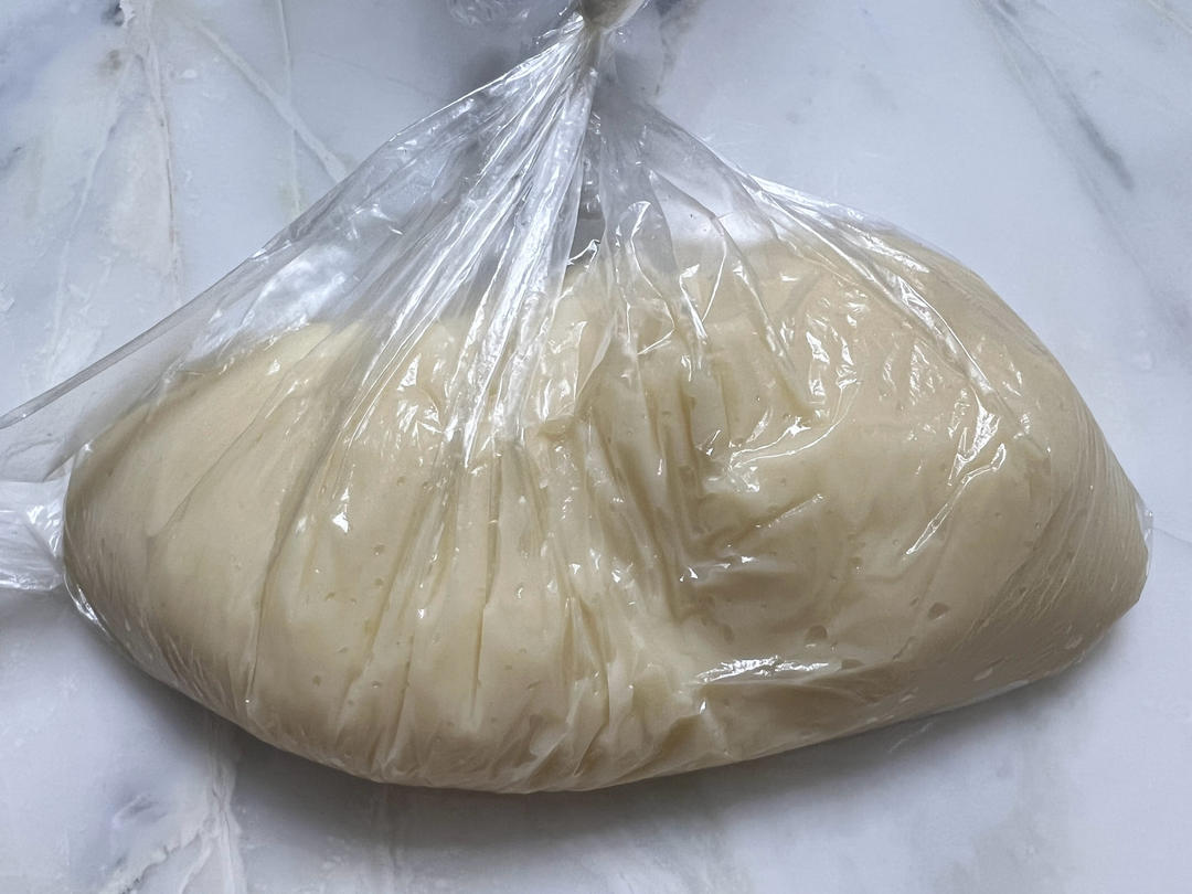拉丝麻薯隔夜冷藏不变硬的实验成功，三夜依然拉丝