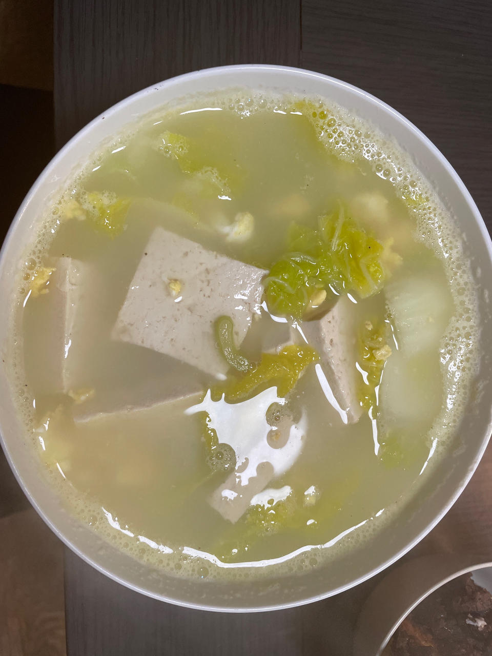 白菜豆腐汤