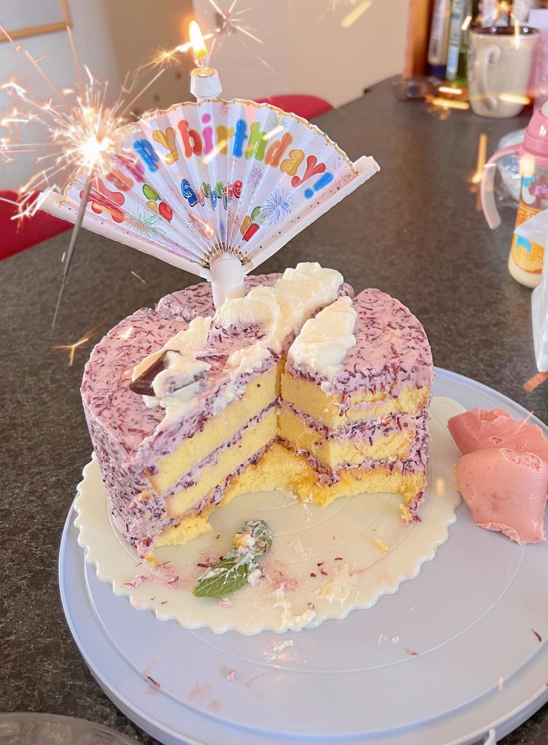 杨梅蛋糕（4寸、6寸食谱）