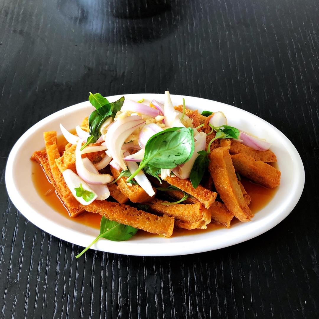 凉拌炸面筋的做法