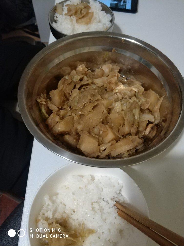 白菜豆腐粉条（素食）