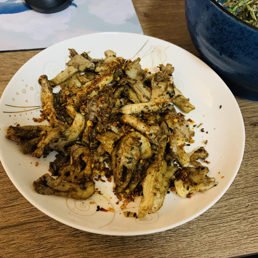 椒盐烤蘑菇