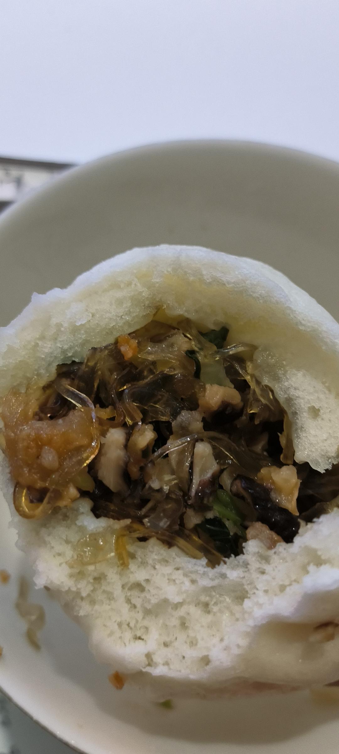 绿绿的青菜油渣包