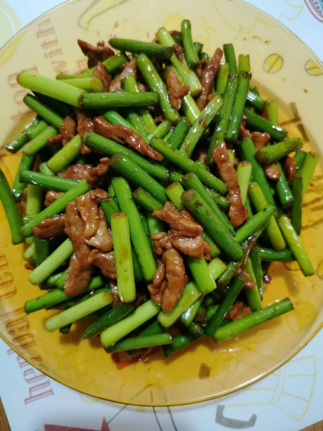 蒜薹炒肉丝