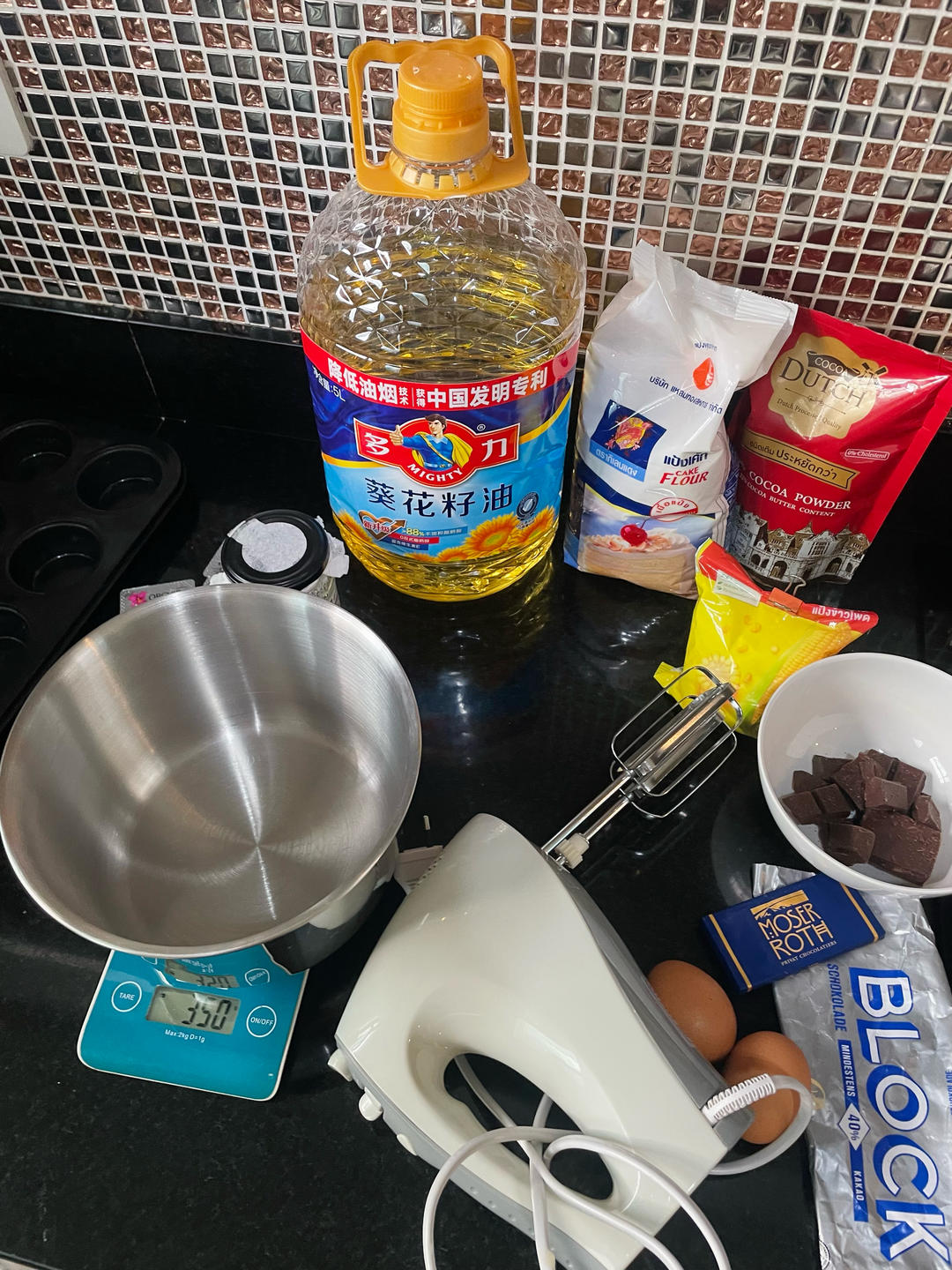 在家做巧克力蘑菇头麦芬蛋糕🍫