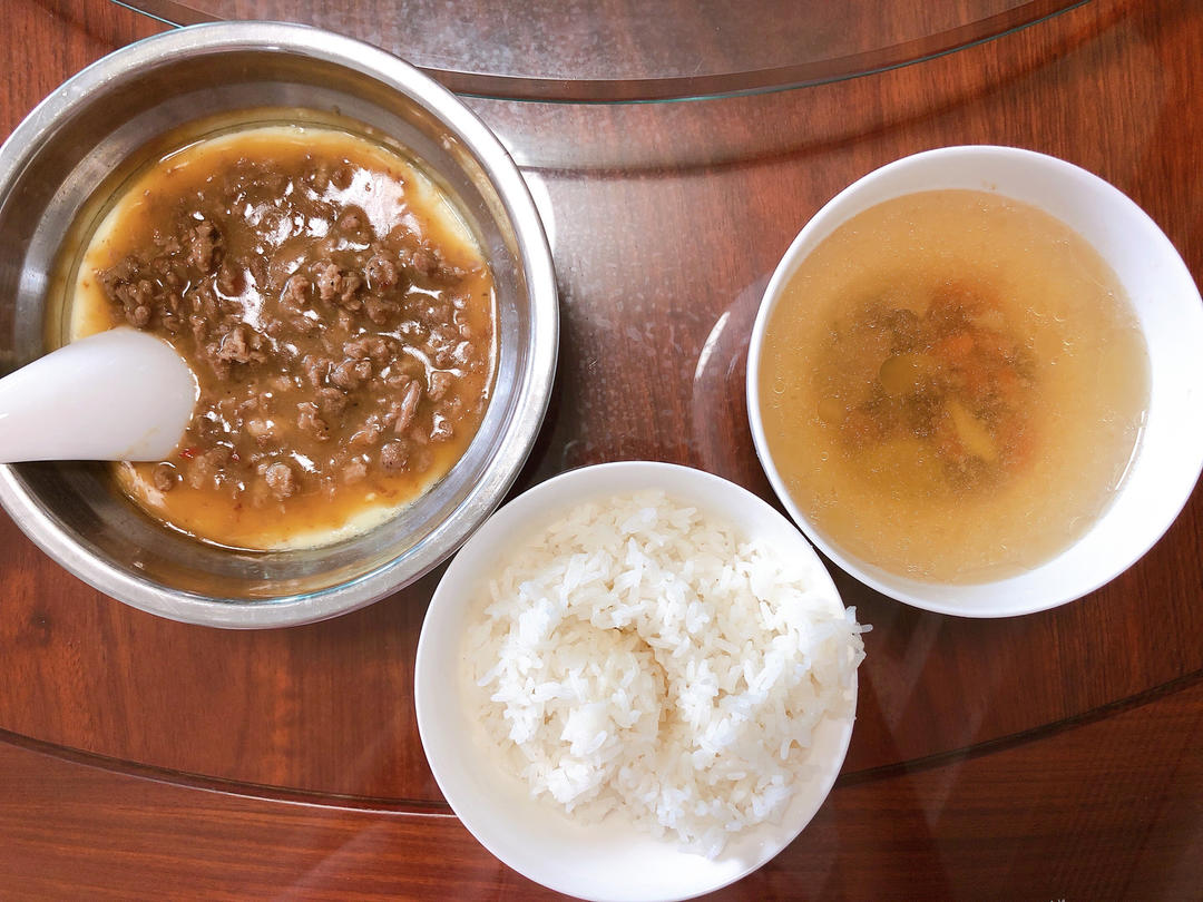 比布丁还要嫩！巨好吃又营养的肉末水蒸蛋