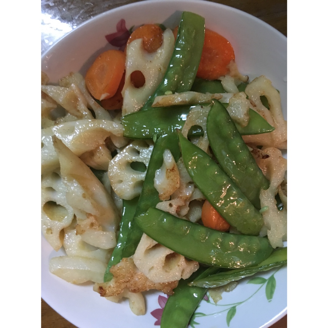 荷兰豆炒藕片