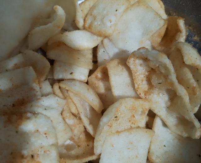 比薯片好吃的年糕片的做法