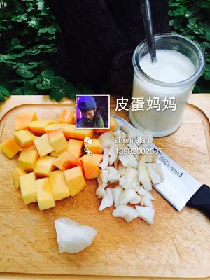 花胶木瓜炖牛奶的做法 步骤1
