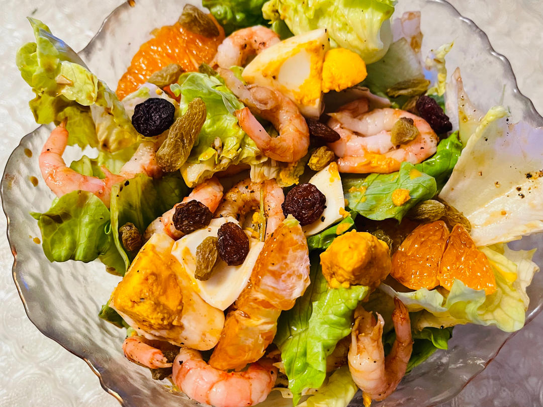 北极虾生菜沙拉