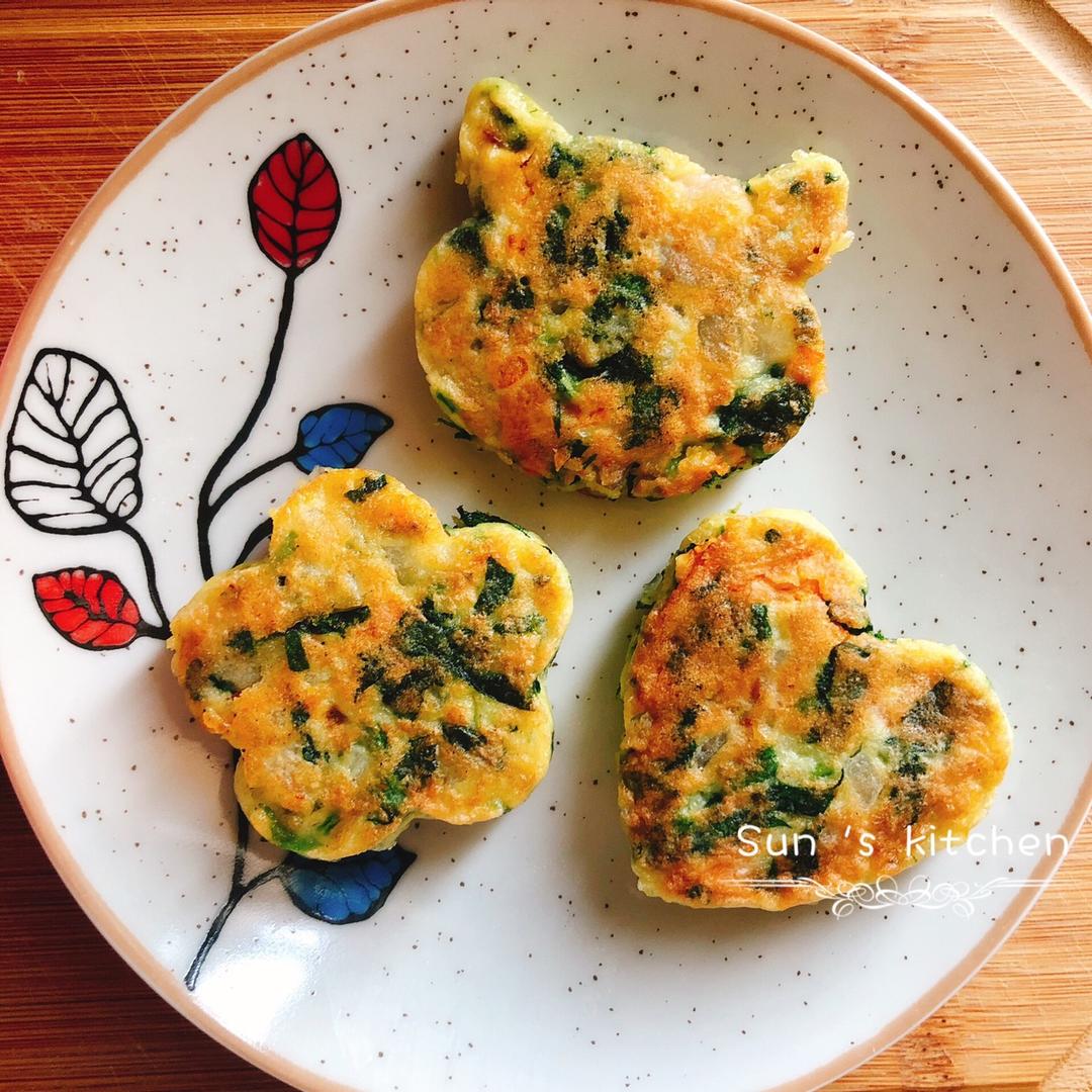 鱿鱼蔬菜饼 宝宝辅食食谱