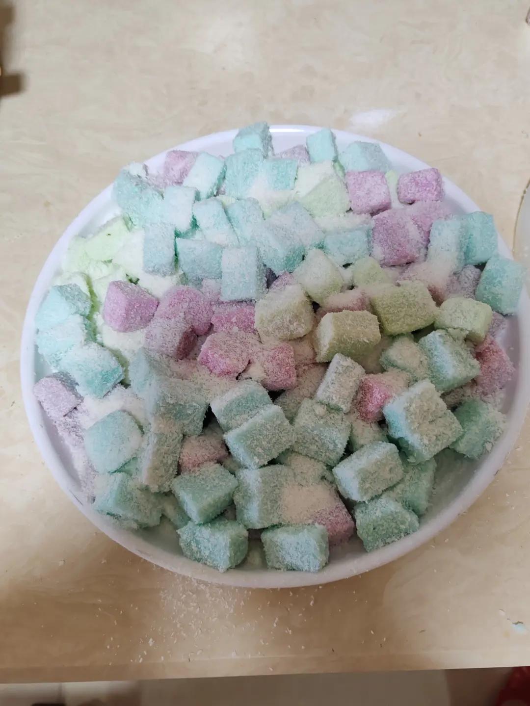 三色牛奶小方