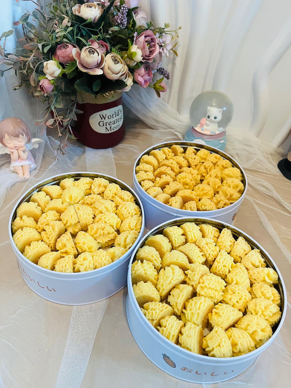 酥到掉渣的网红曲奇 牛油小花 媲美珍妮曲奇