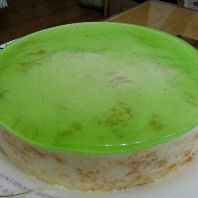 料超足的芒果慕斯蛋糕