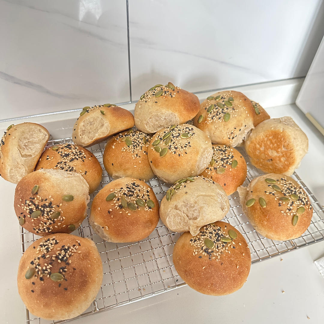 低卡椰子油全麦餐包