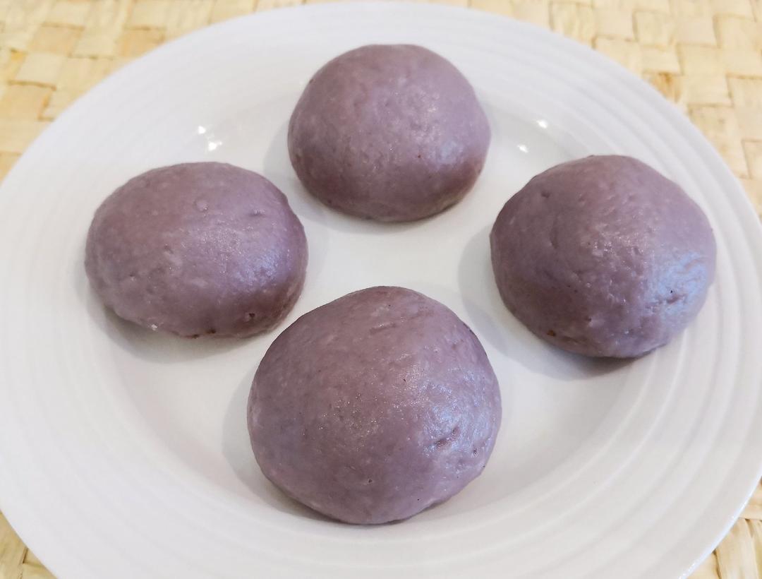 五彩缤纷的泡泡糖做的芋头包 