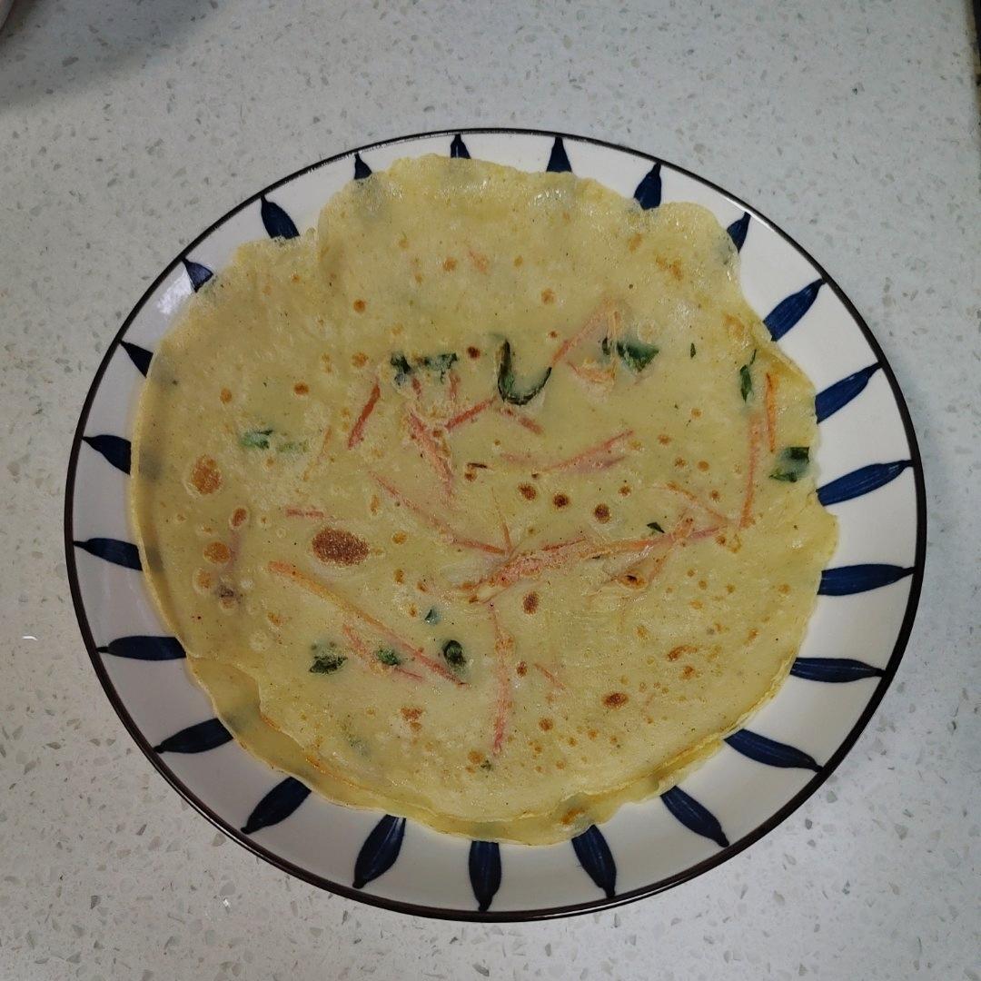 简单快手蔬菜鸡蛋煎饼
