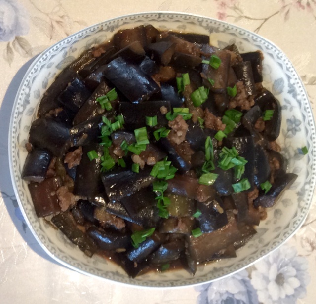 红烧肉末茄子