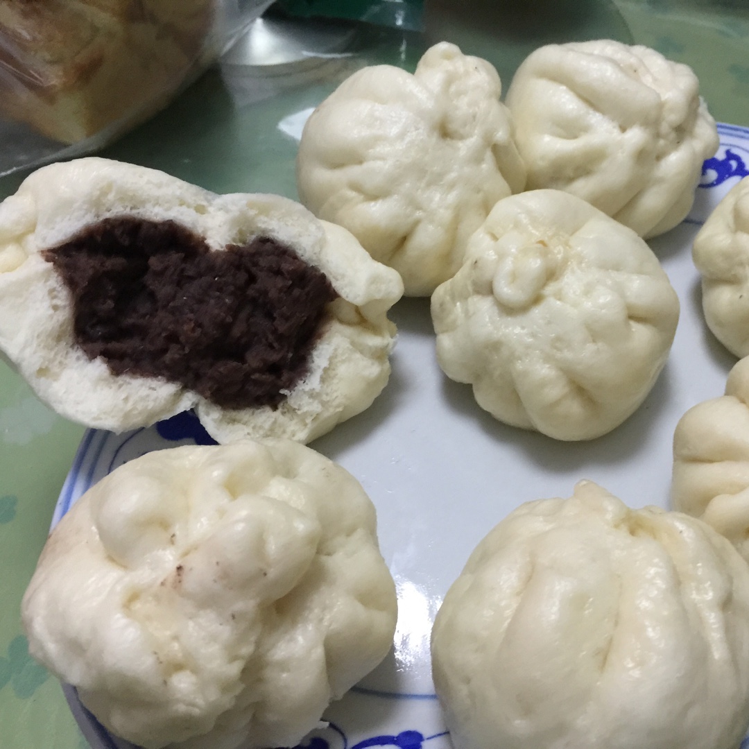 超级松软的豆沙馒头