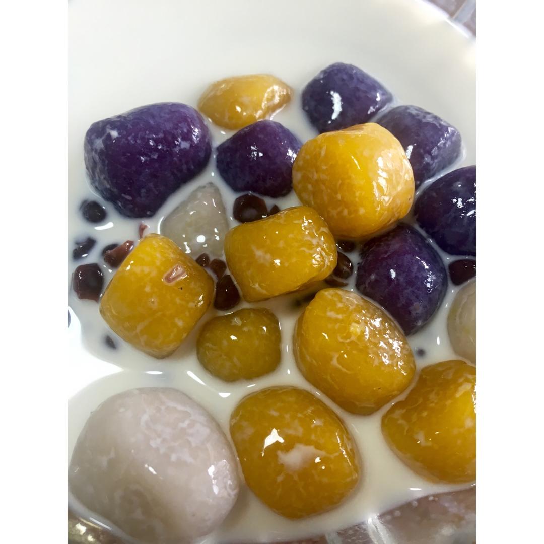 满足你的偷学欲望，“鲜芋仙”的三色芋圆在家也能轻松搞定！——三色芋圆