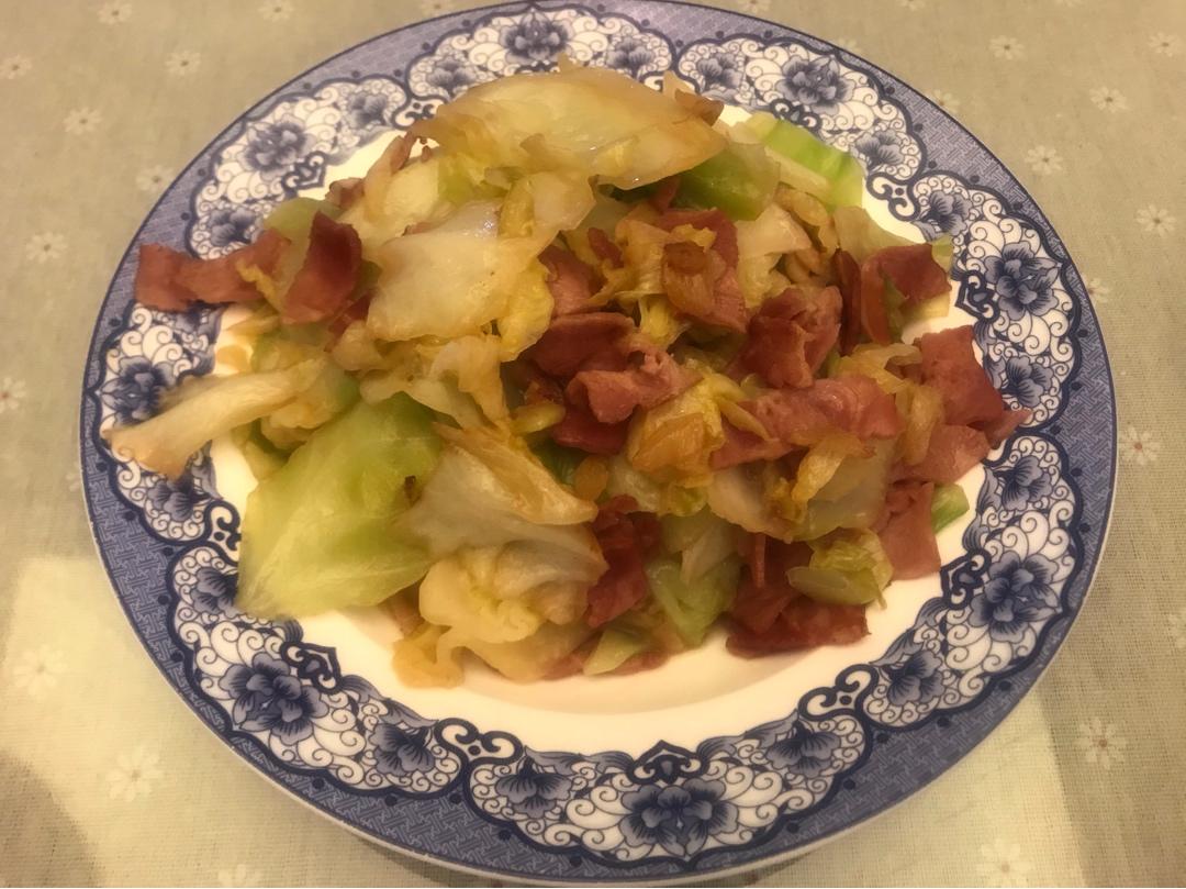 一分钟即可出锅的炝包菜丝、超级爽口下饭