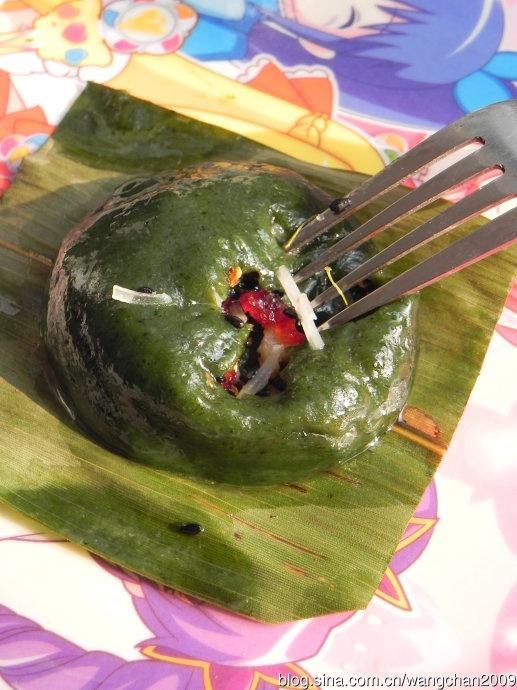 甜艾饼的做法
