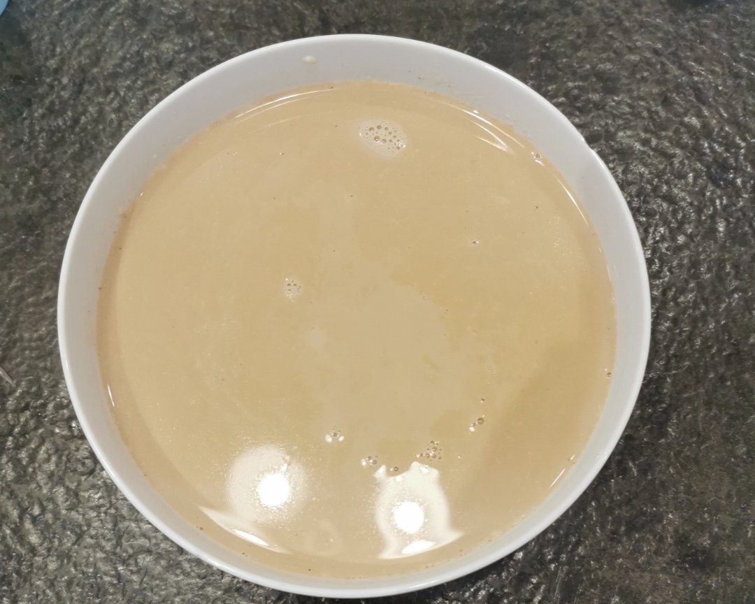 （减脂版）浓郁紫薯泥豆乳奶茶的做法 步骤6