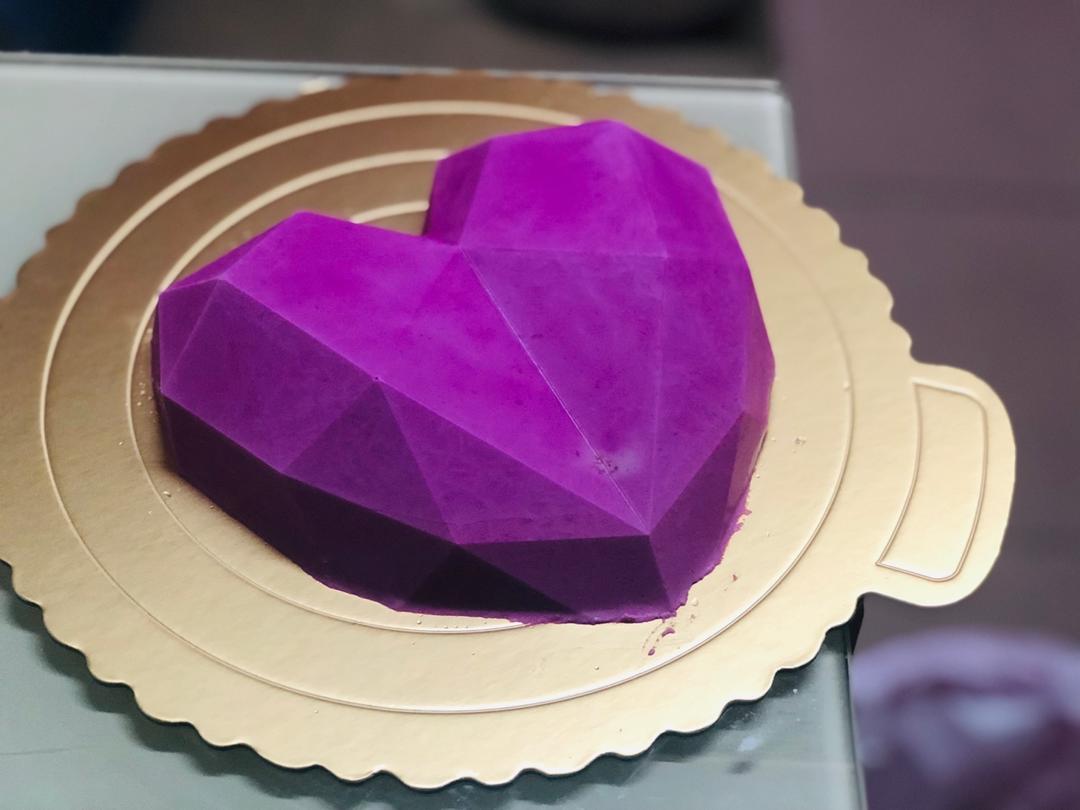 💎钻石心形火龙果慕斯💎