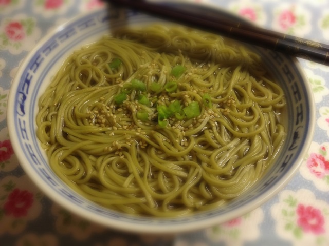 小葱麻油酱油面