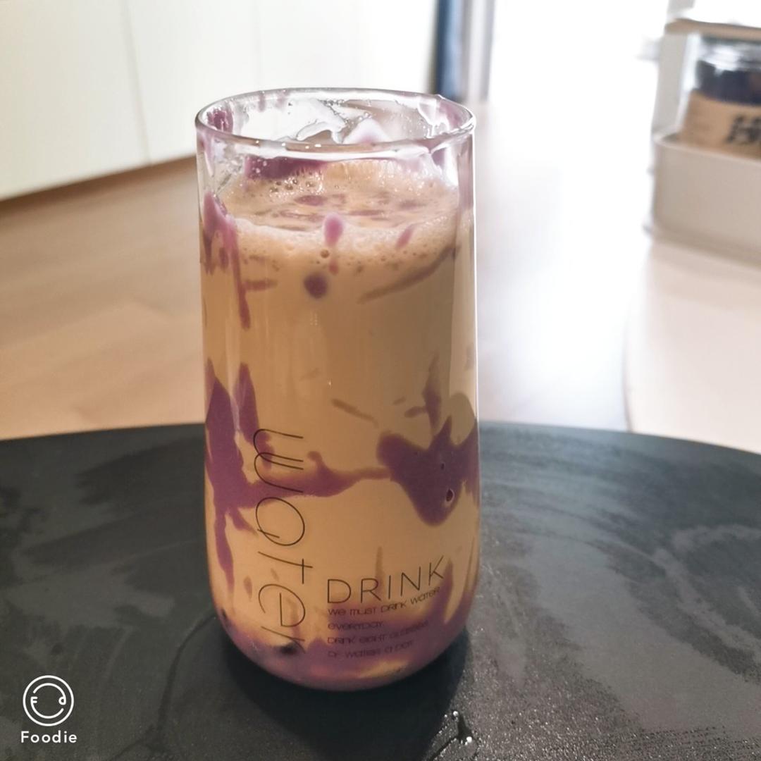 超超简单 快手的芋泥奶茶