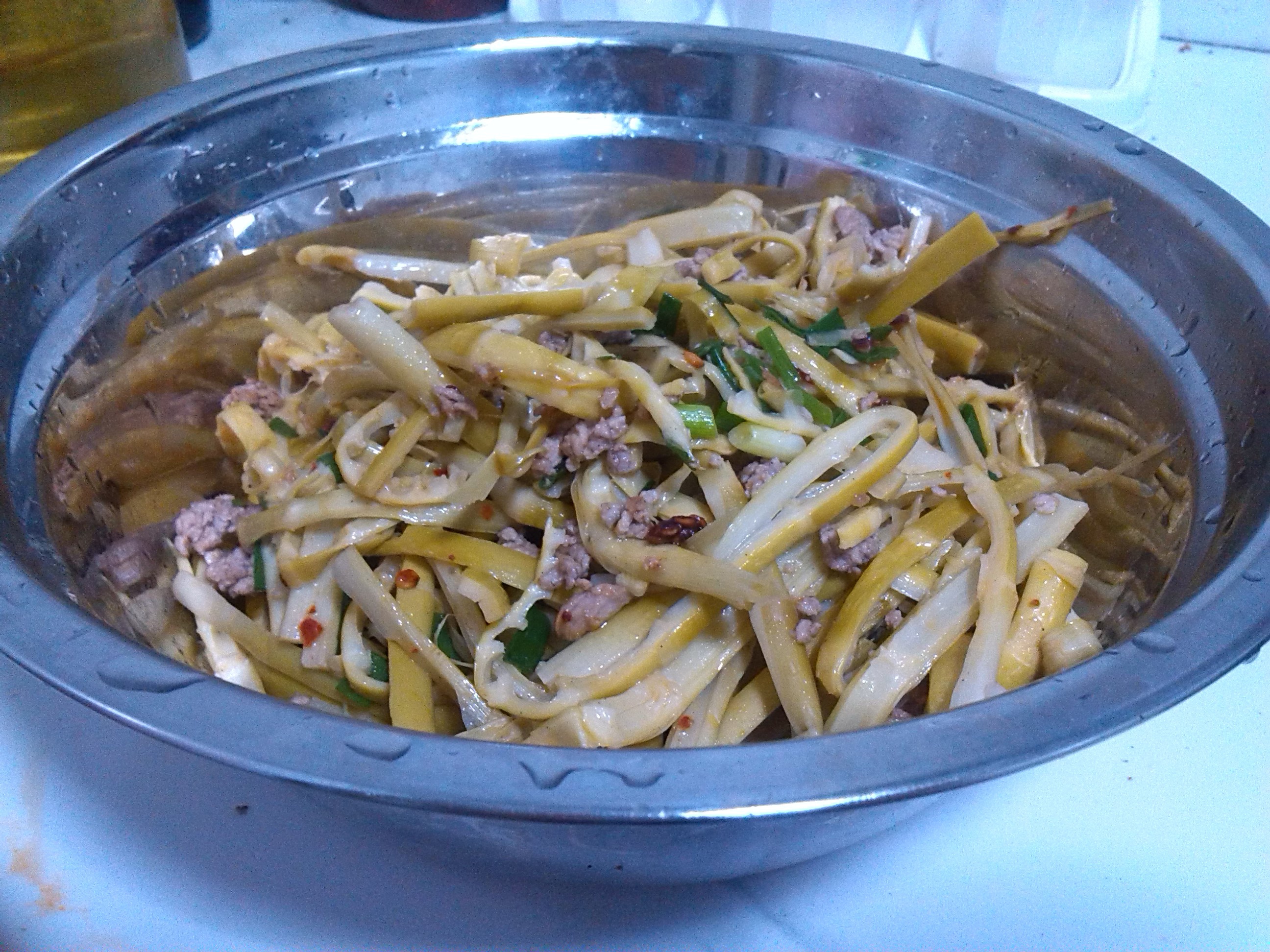芽菜肉末炒春笋