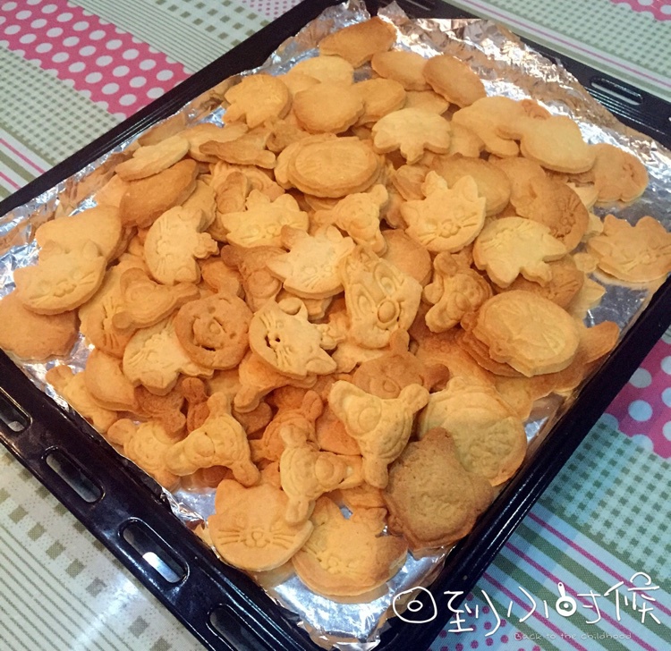 卡通黄油饼干