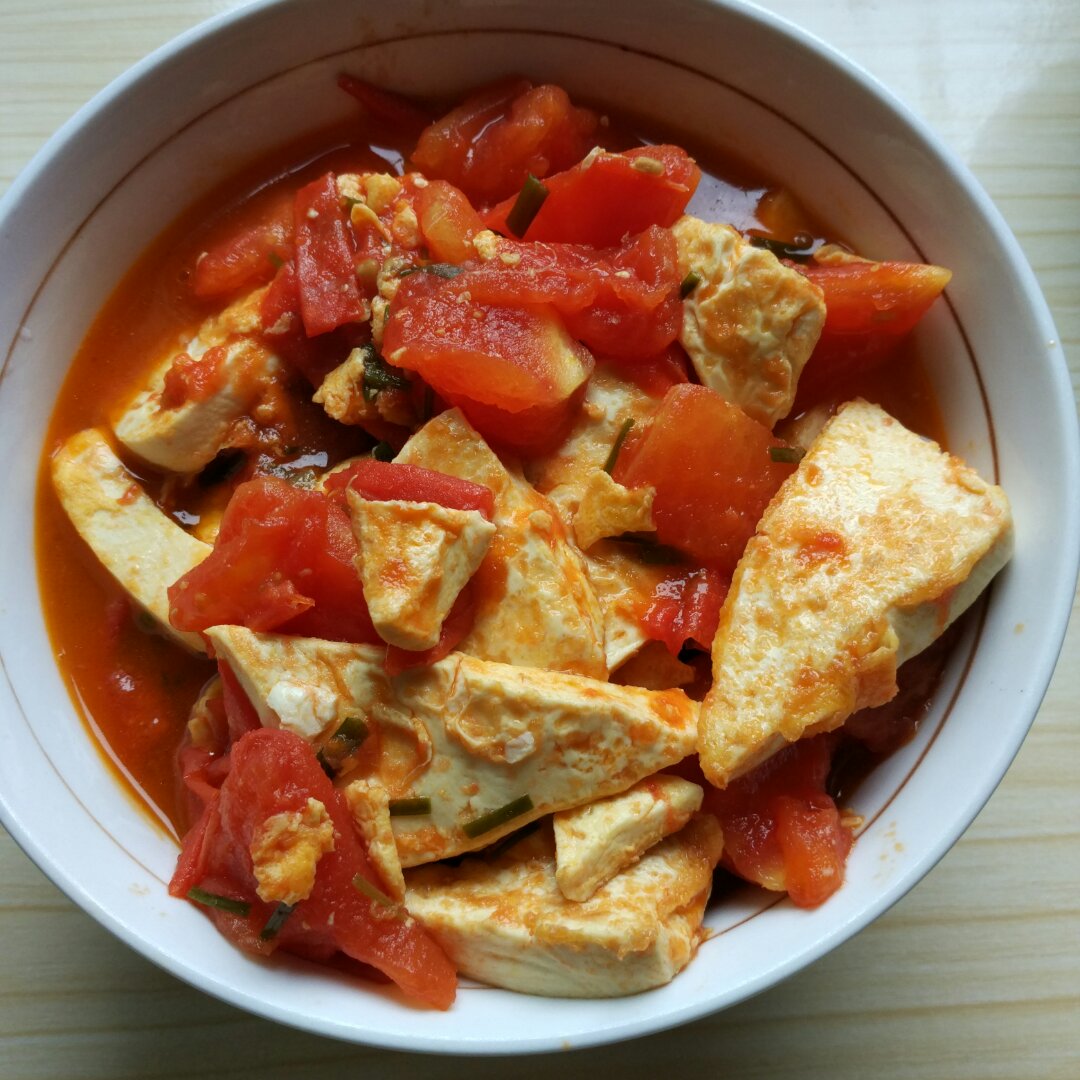 西红柿烧豆腐