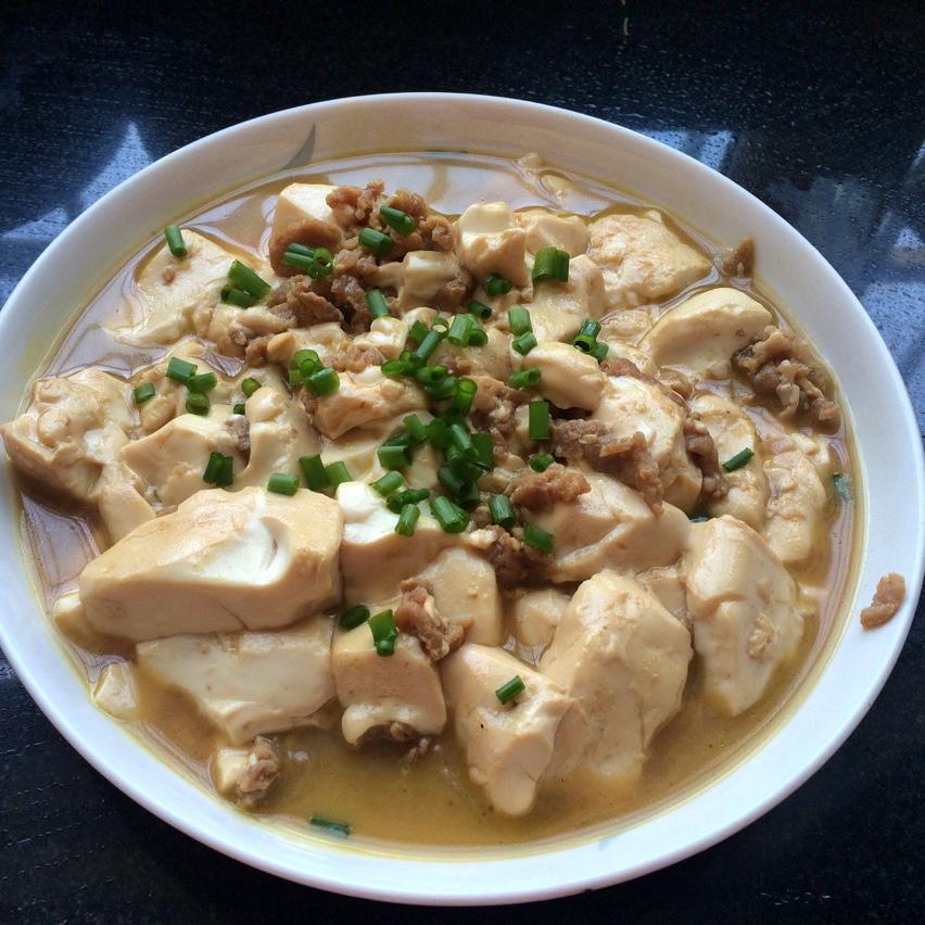 家常红烧肉末豆腐
