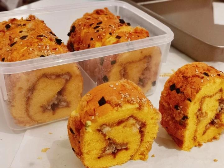 葱香肉松卷卷