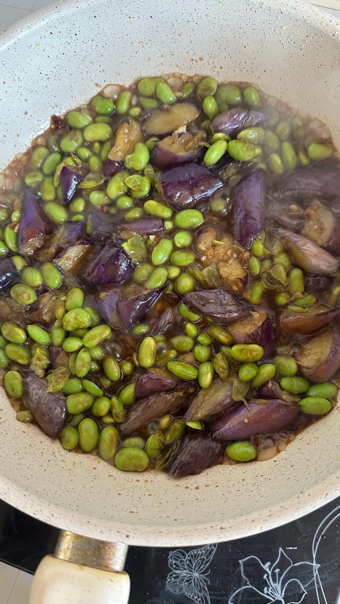 有手就会毛豆烧茄子
