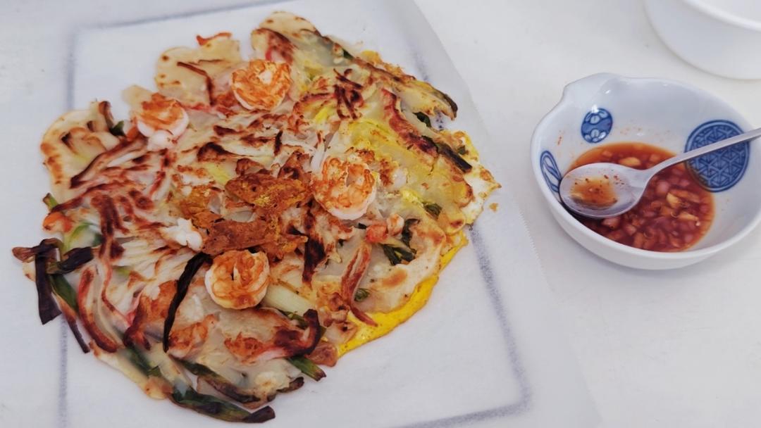 香到流口水的海鲜葱饼😋