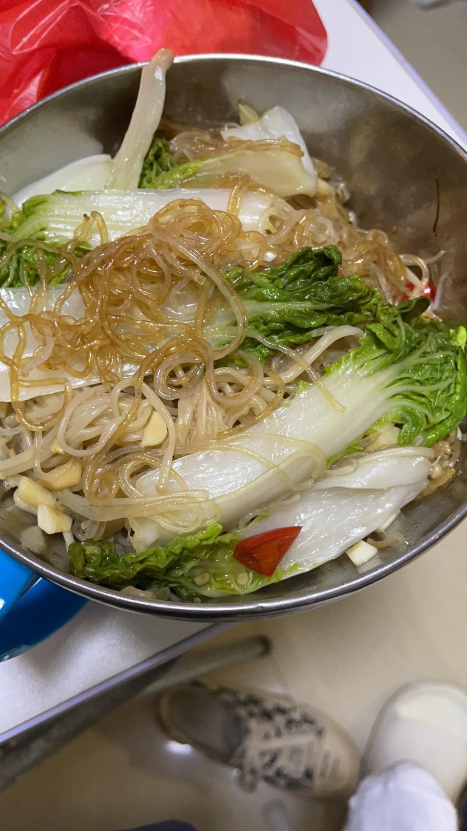 懒人下饭神器，蒜蓉蒸粉丝金针菇娃娃菜