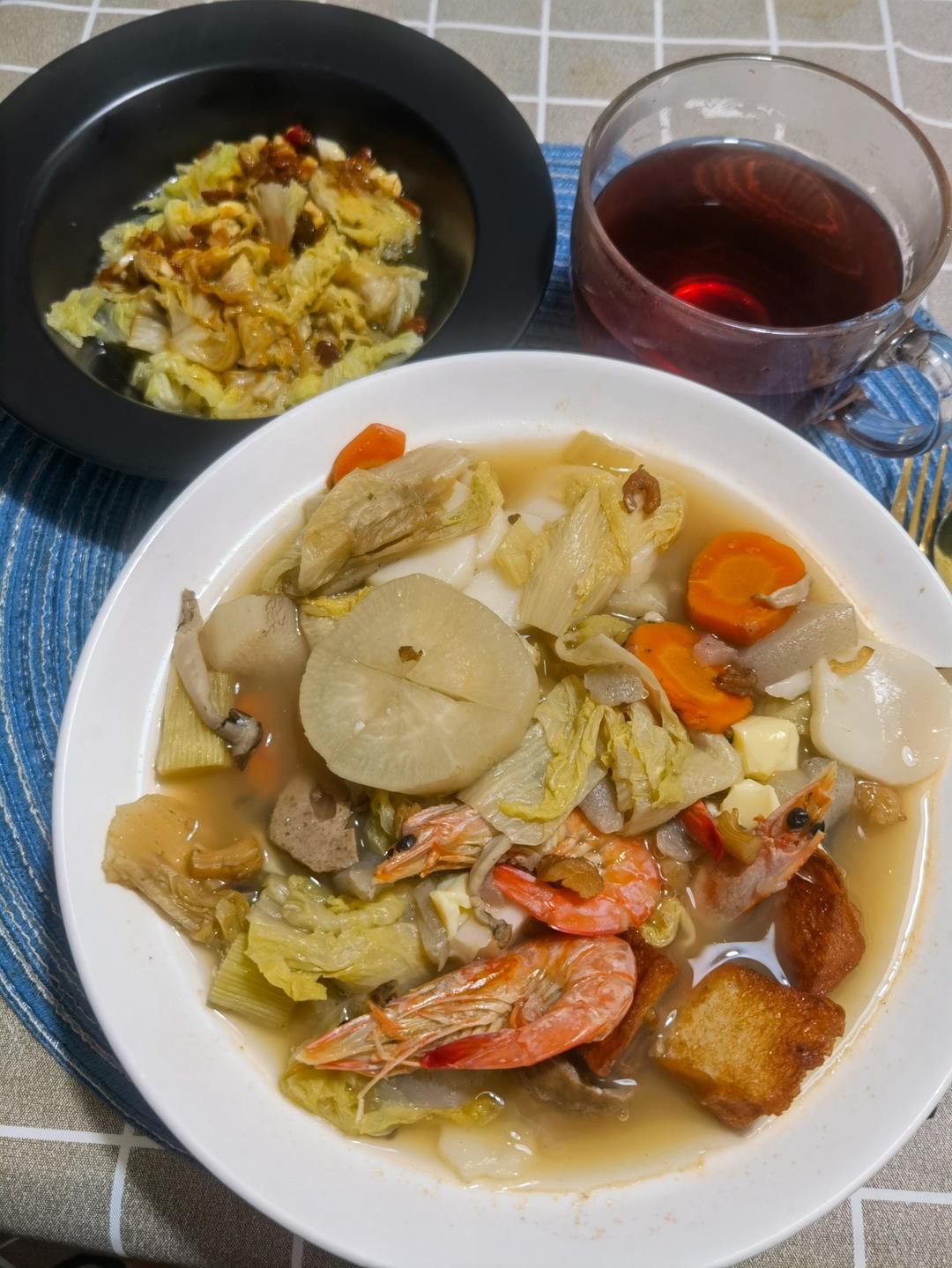 没有柴鱼昆布的关东煮