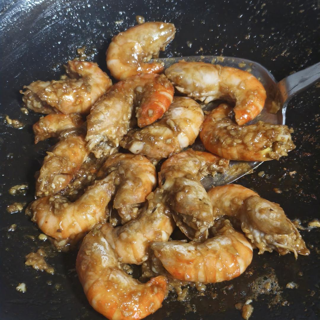 快手菜：芥末黄油蒜蓉罗氏虾