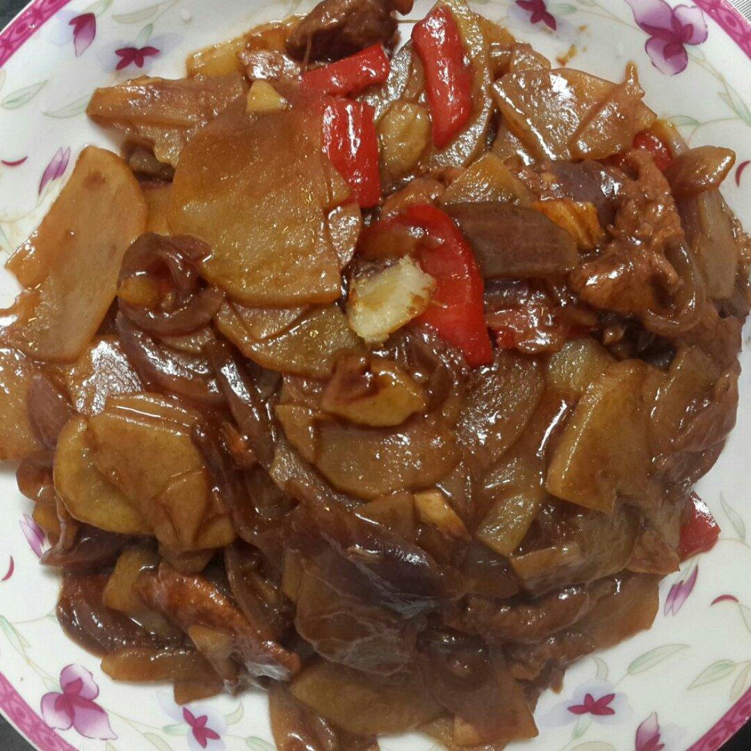 洋葱炒土豆
