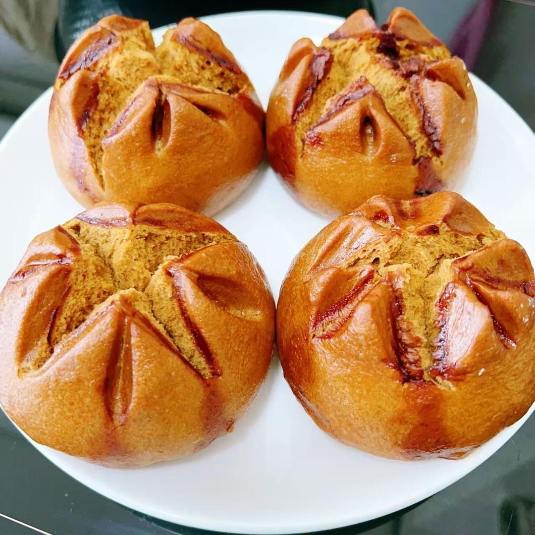 岩浆红糖开花馍头的做法